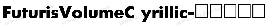 FuturisVolumeC yrillic字体转换